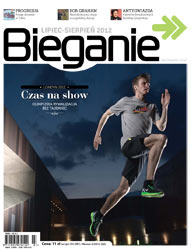 Okładka magazynu Bieganie lipiec-sierpień 2012