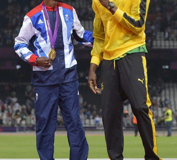 Mo Farah i Usain Bolt. Fot PAP/EPA