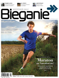 Okładka Magazynu Bieganie wrzesień 2012
