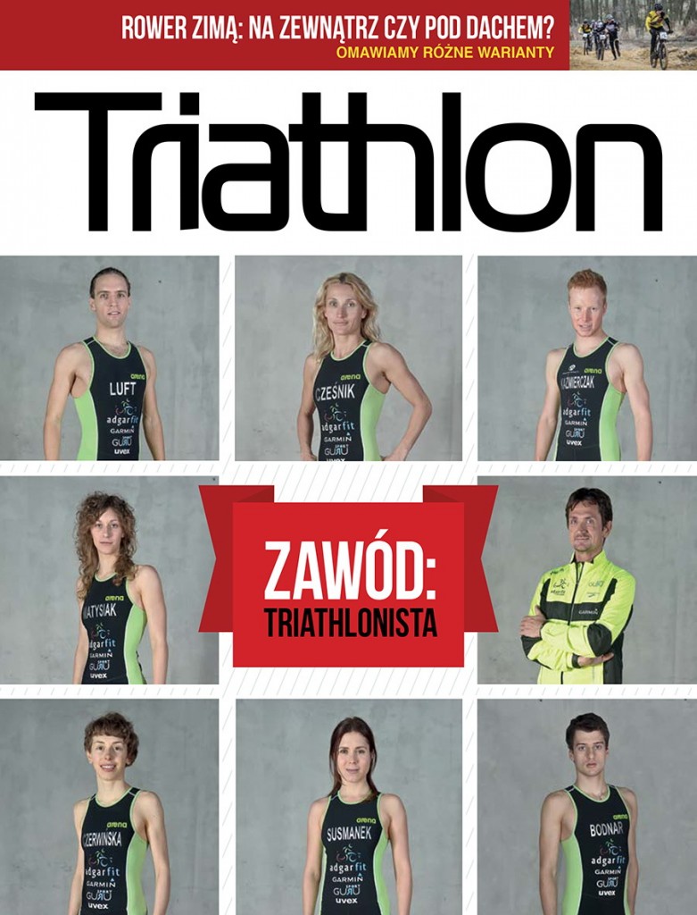 Magazyn Triathlon - okładka styczeń-luty 2014