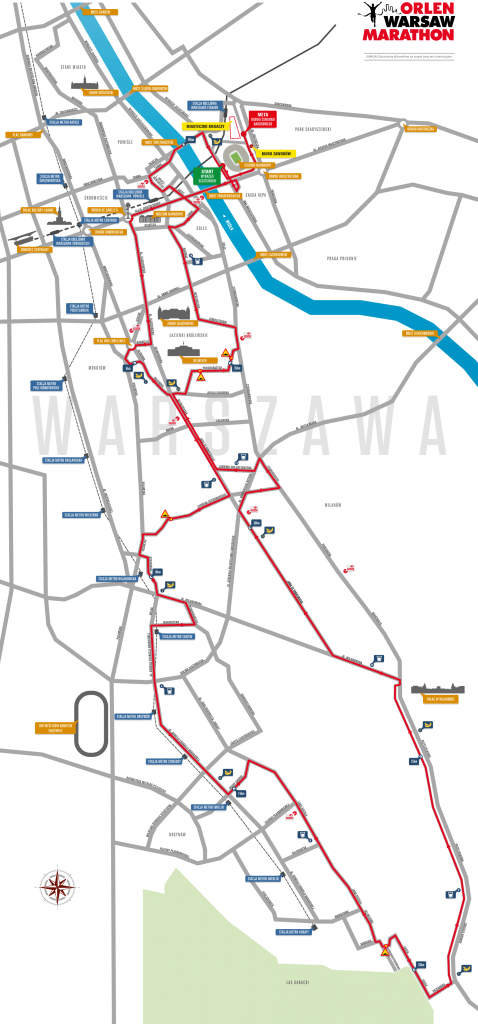 ORLEN Warsaw Marathon - mapa trasy