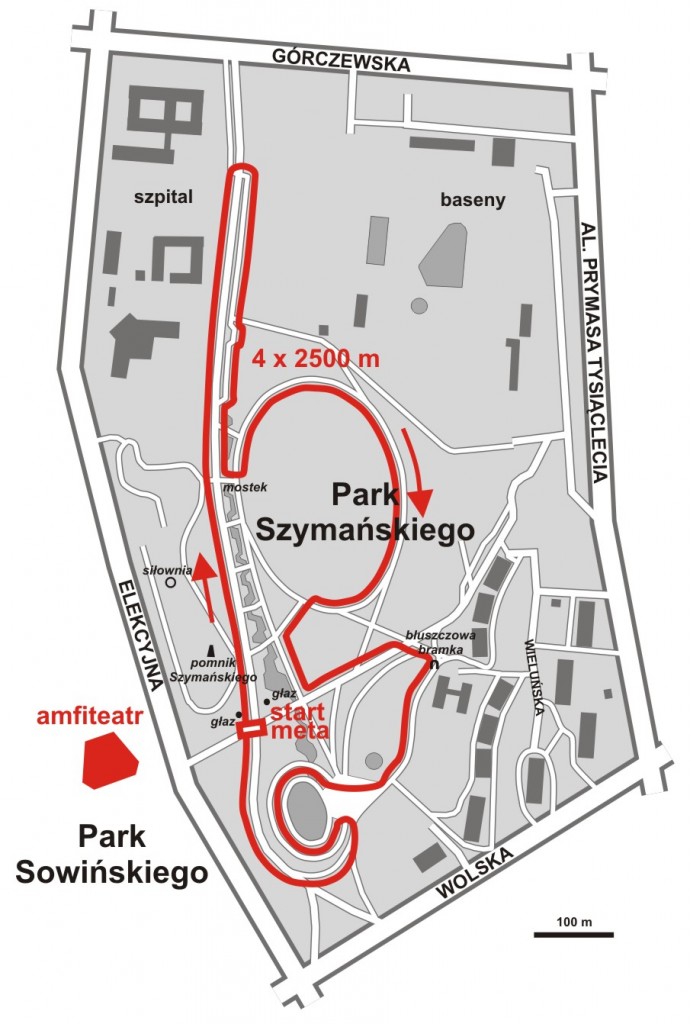 Szybko po Woli - trasa