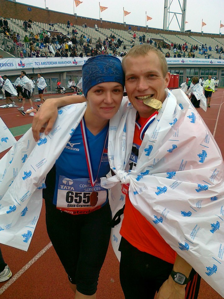 Eliza Czyżewska i Kuba Wolski - Amsterdam Marathon Fot. archiwum