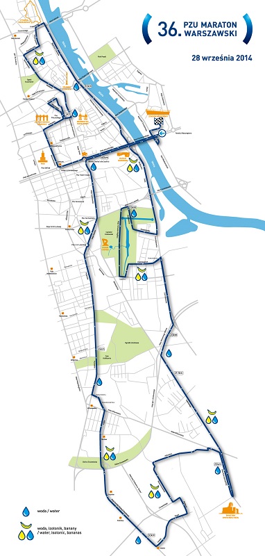 Mapa 36. PZU Maratonu Warszawskiego