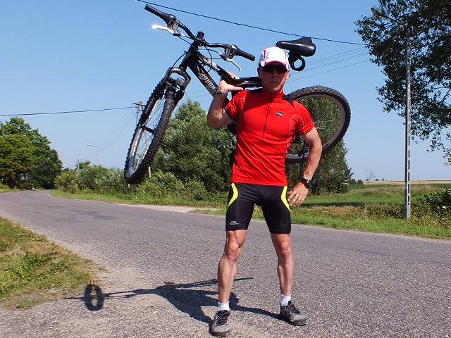 Piotr Kurylo z rowerem fot. archiwum prywatne