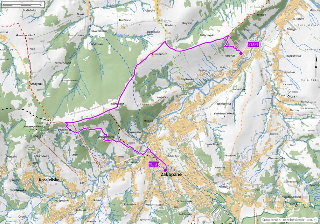 Tatra Fest Bieg - Tatrzańska Dziesiątka - mapa