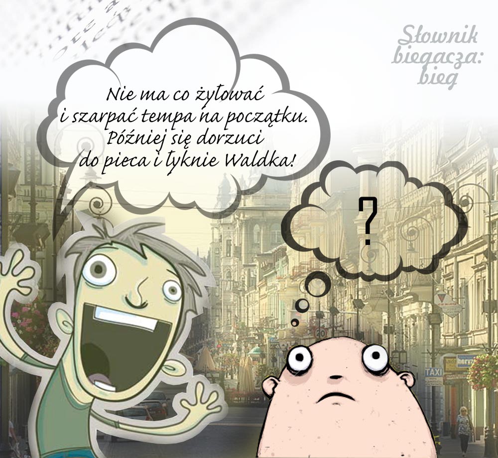 Słownik biegacza. Rys. Magda Ostrowska-Dołęgowska