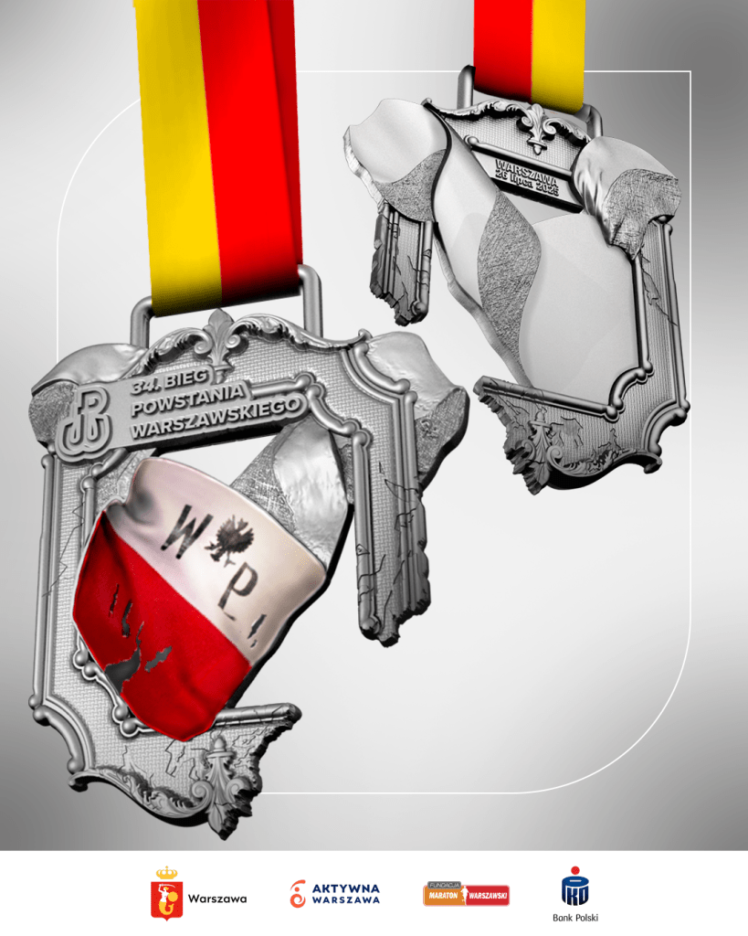 34. Bieg Powstania Warszawskiego medal