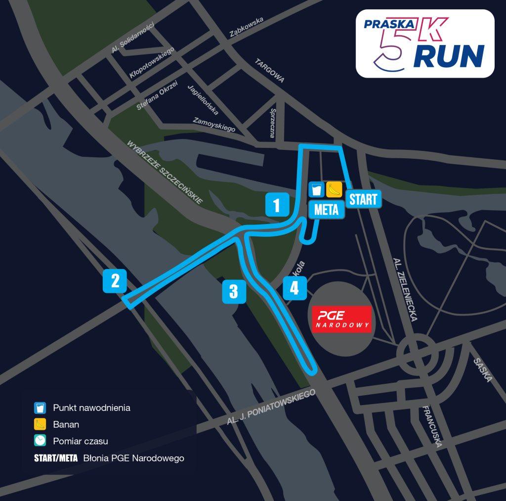 Praska 5K Run - trasa