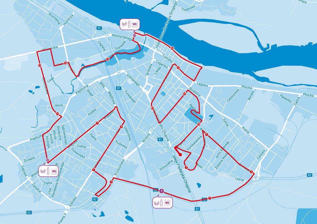 Trasa 12. Półmaraton Włocławek