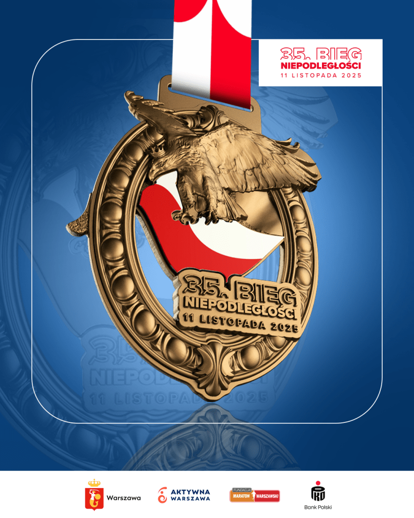 Bieg Niepodległości w Warszawie Medal