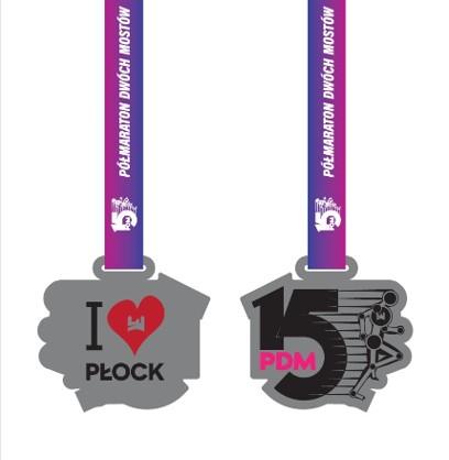 15. Półmaraton Dwóch Mostów medal