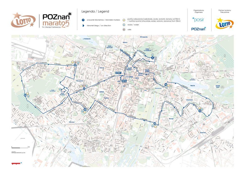 Poznań Maraton 2026 trasa
